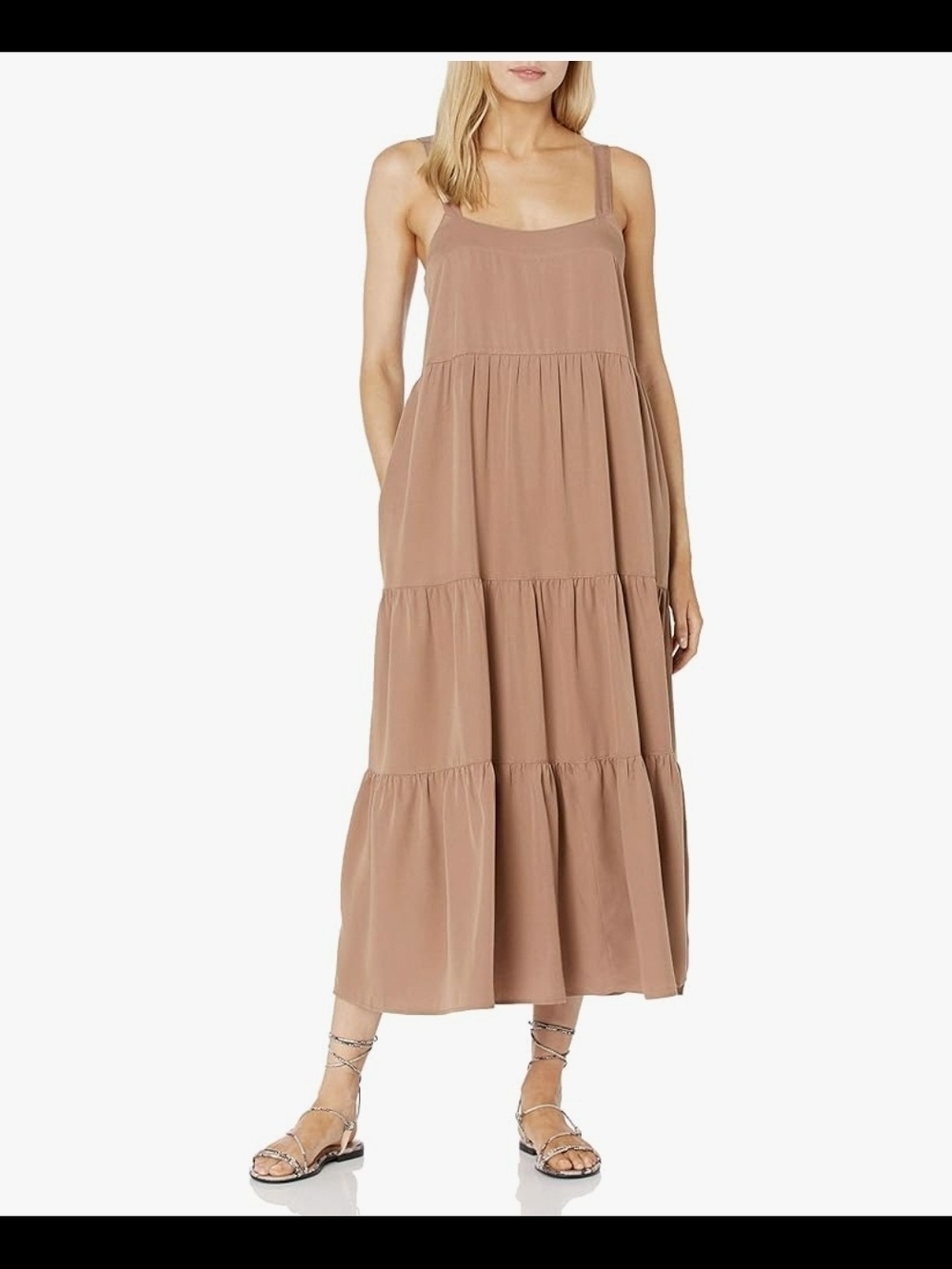 The Drop Mushropm Tiered Maxi Britt Dress | Size XS | NWT